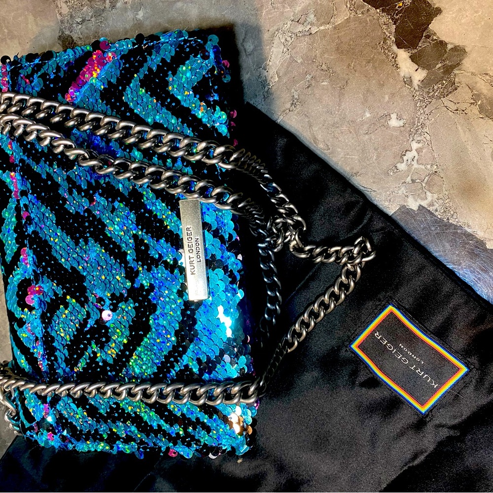 Mini Kurt Geiger,sequin crossbody or tote